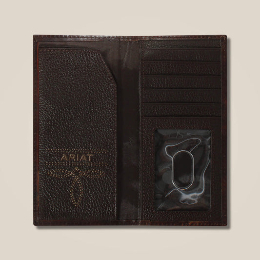 Cross embossed rodeo wallet - US 5521
