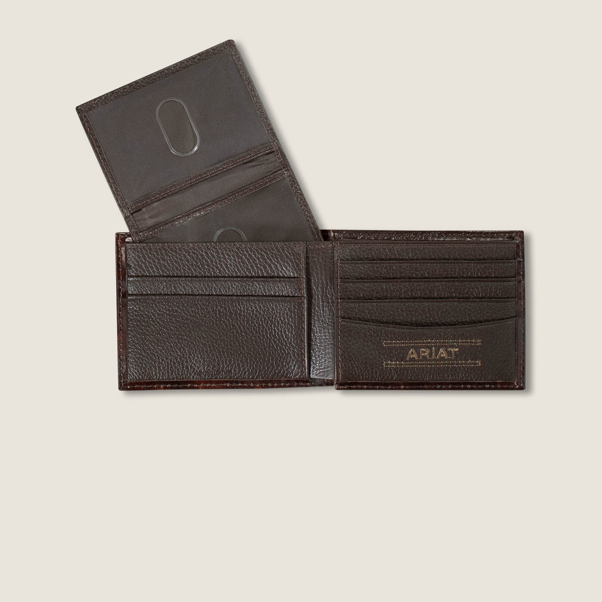 Tooled Feather Bifold Wallet - US 9270