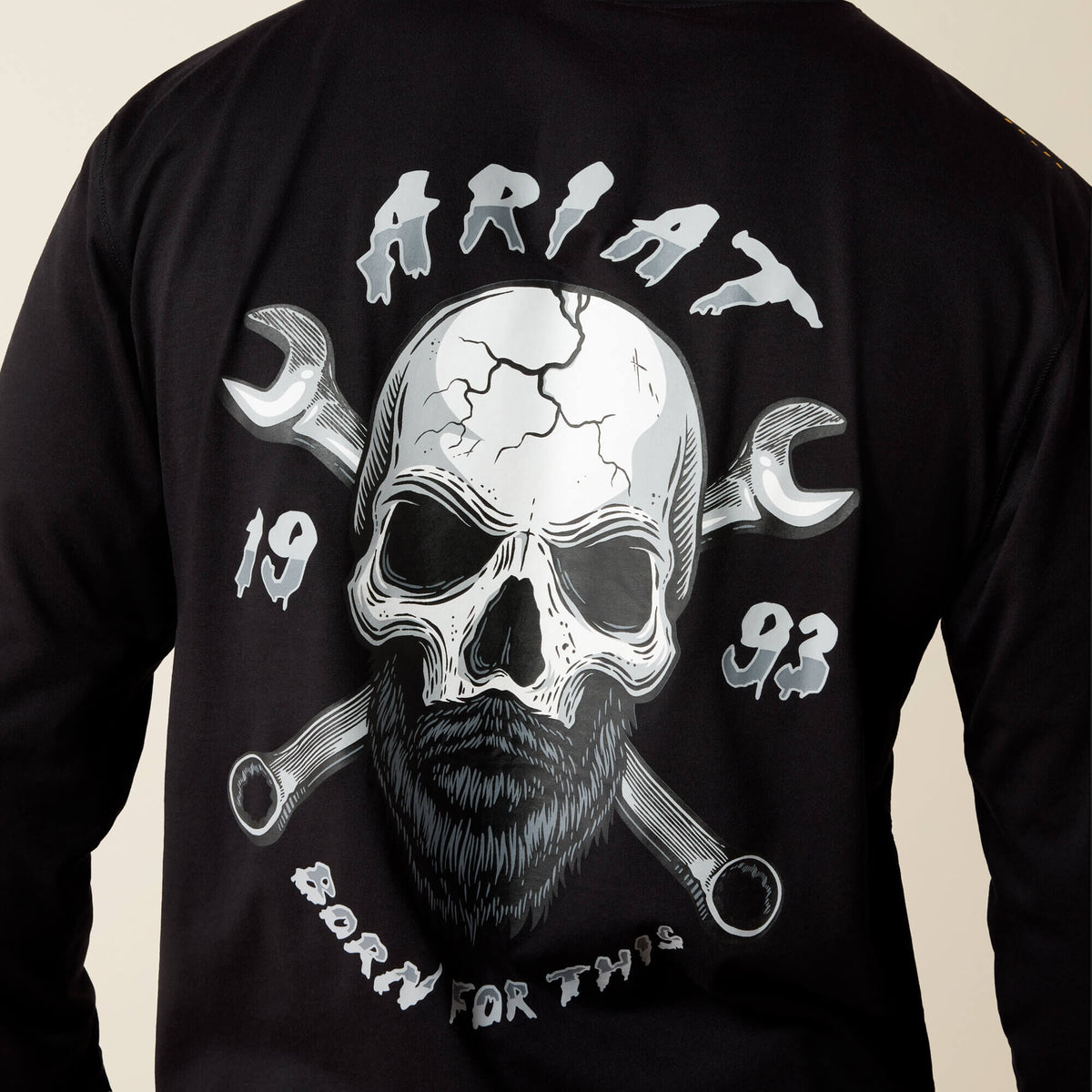 Rebar Workman Bearded Skull Long Sleeve T-Shirt - US 1495