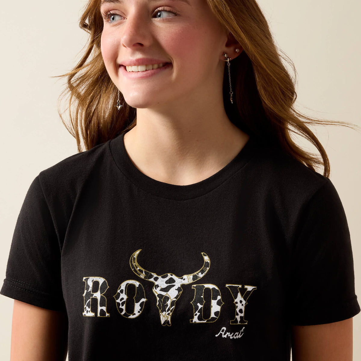 Ariat Rowdy Cow Skull T-Shirt - US 2440