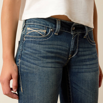 Mid Rise Whipstitch Boot Cut Jean - US 9252