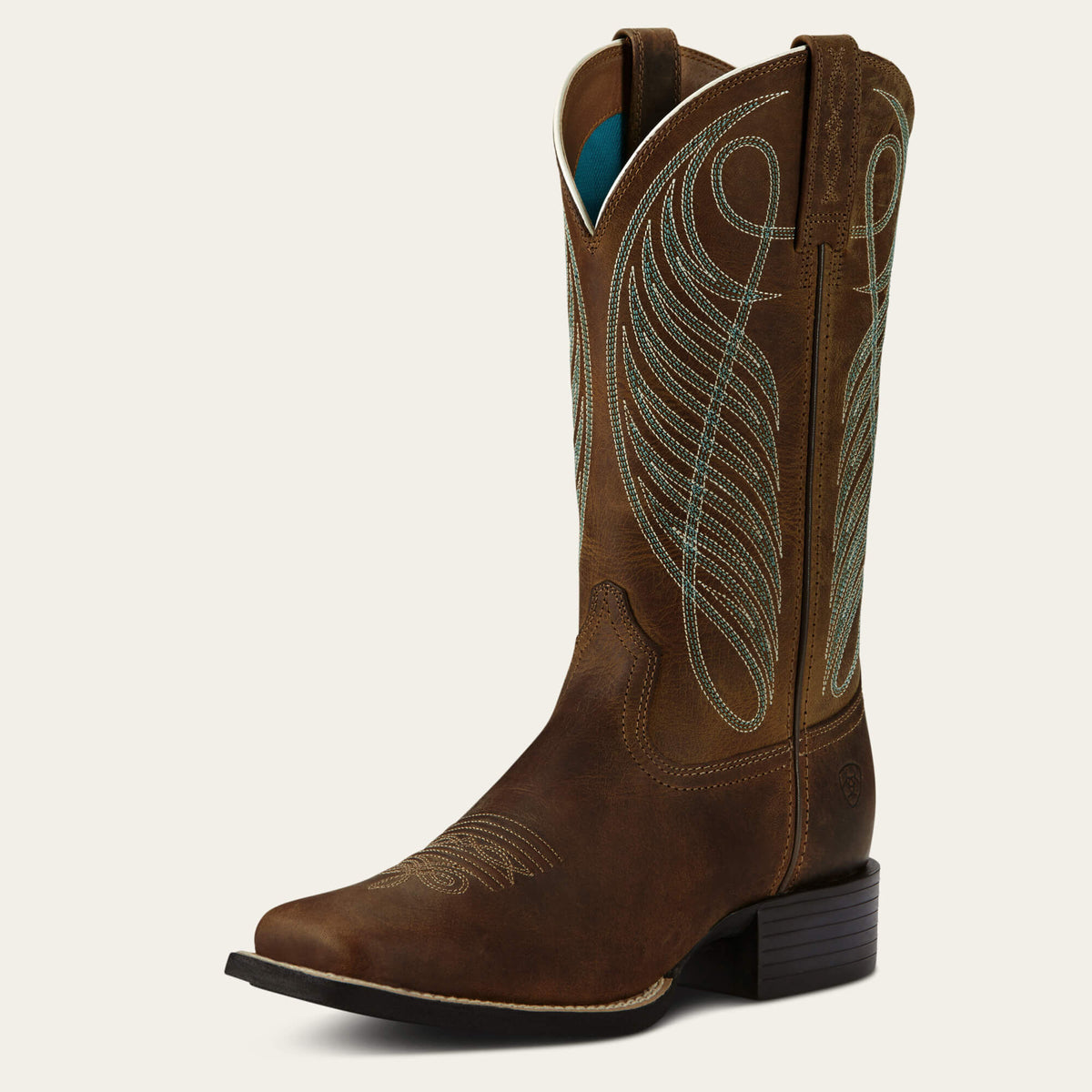 Round Up Wide Square Toe Western Boot - US 8515