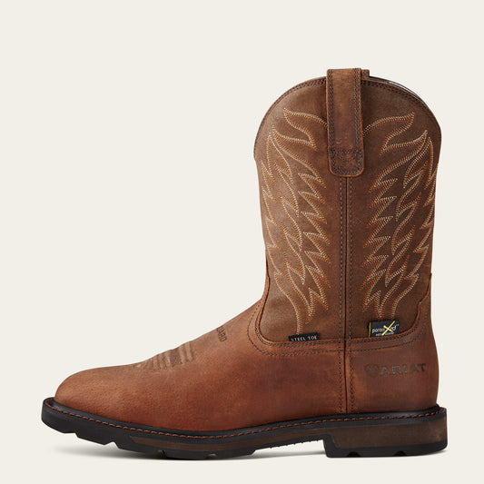 Groundbreaker Wide Square Toe MetGuard Steel Toe Work Boot - US 3279