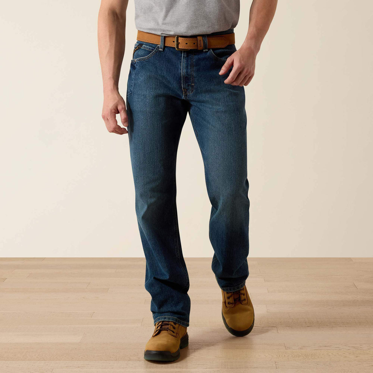 Rebar M3 Loose DuraStretch Basic Stackable Straight Leg Jean - US 2139