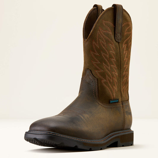 Groundbreaker Wide Square Toe Waterproof Work Boot - US 2287