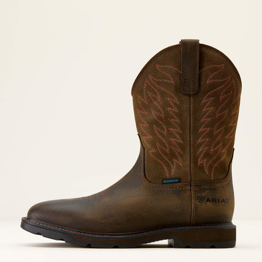 Groundbreaker Wide Square Toe Waterproof Work Boot - US 2287