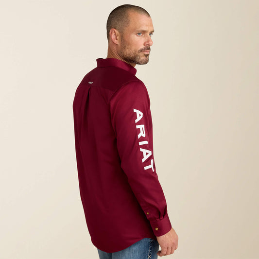Team Logo Twill Fitted Shirt - US 6558