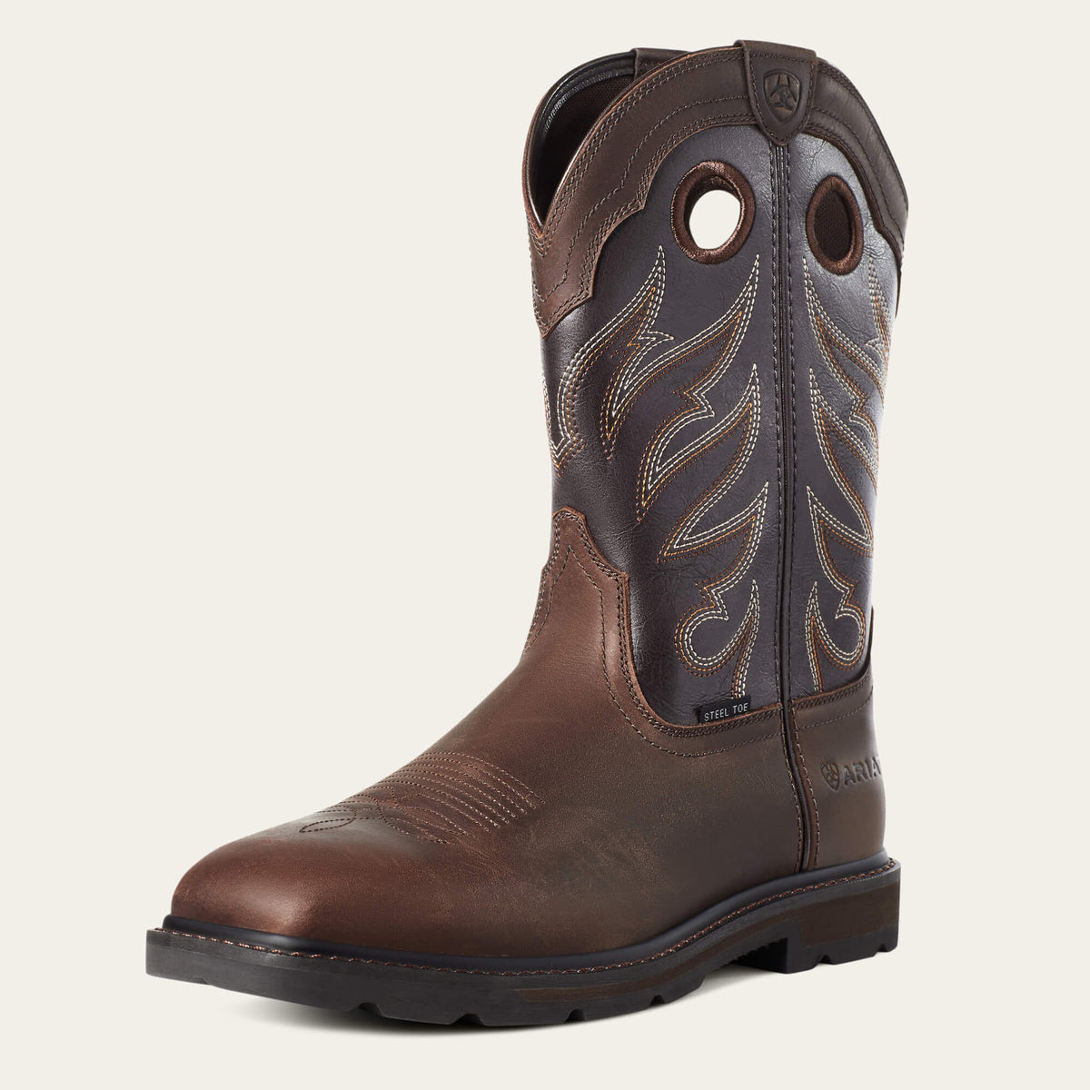 Groundwork Wide Square Toe Steel Toe Work Boot - US 1491