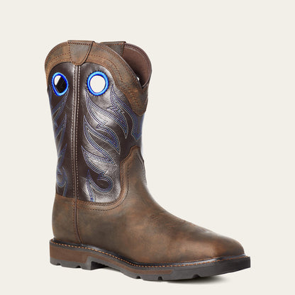 Groundwork Waterproof Wide Square Toe Steel Toe Work Boot - US 7357