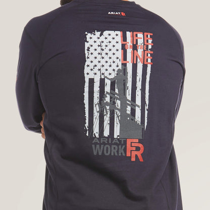 FR Air Life on the Line Graphic Top - US 6115