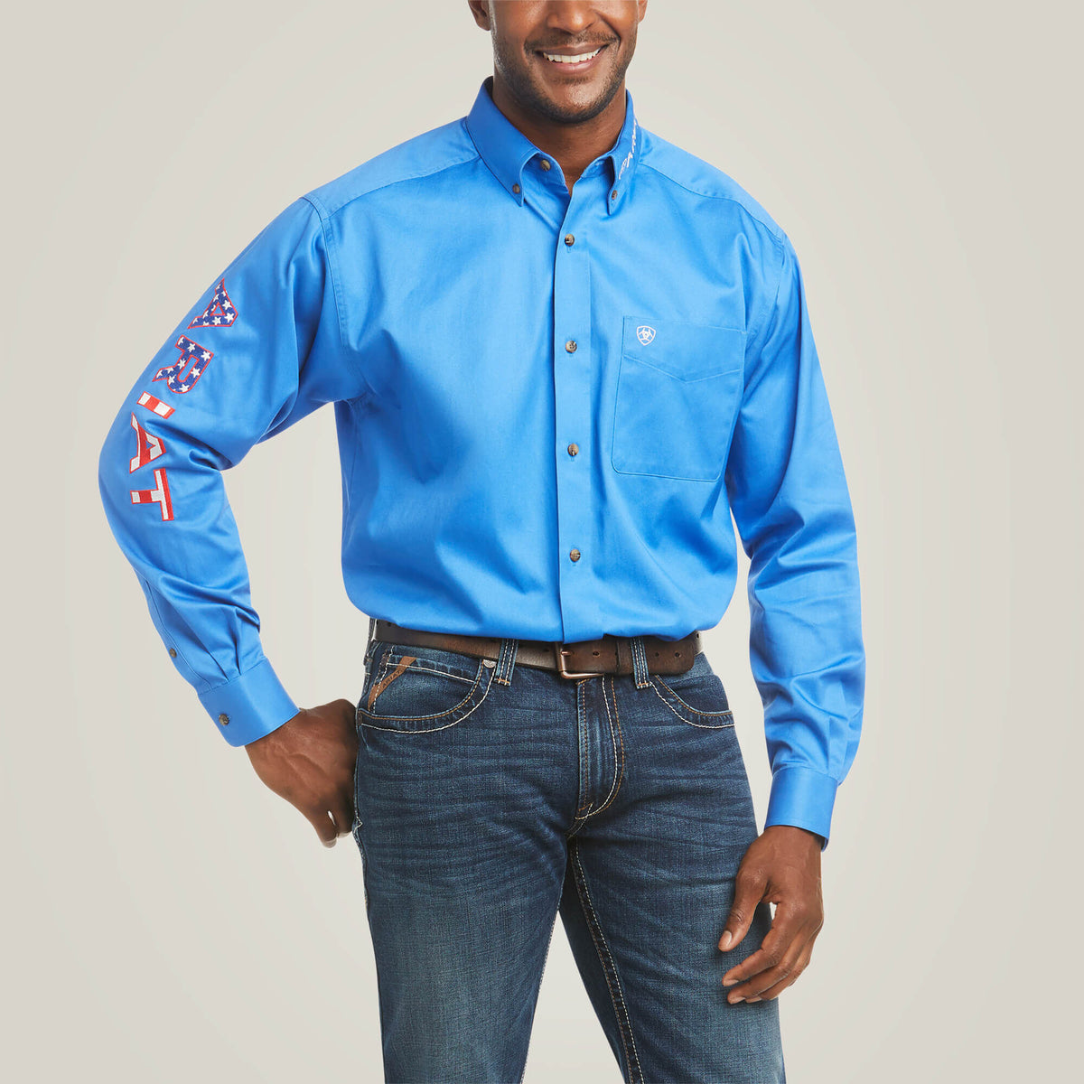 Team Logo Twill Classic Fit Shirt - US 3577