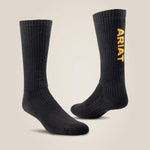 Premium Ringspun Cotton Mid Crew Work Sock 3 Pair - US 2541