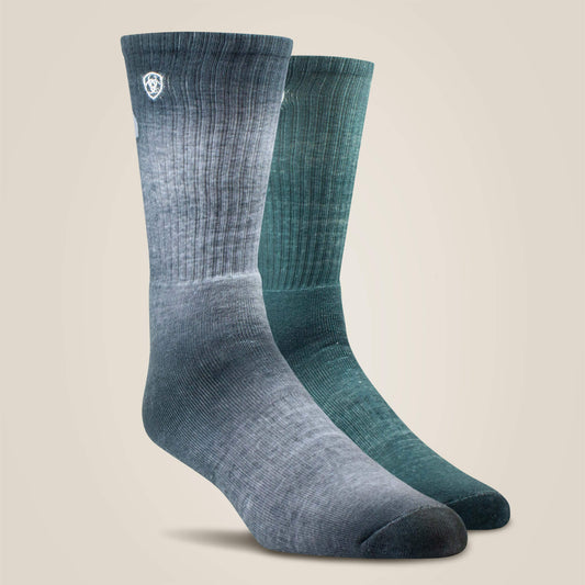 Incognito Graphic Crew Work Sock 2 Pair Multi Color Pack - US 0685