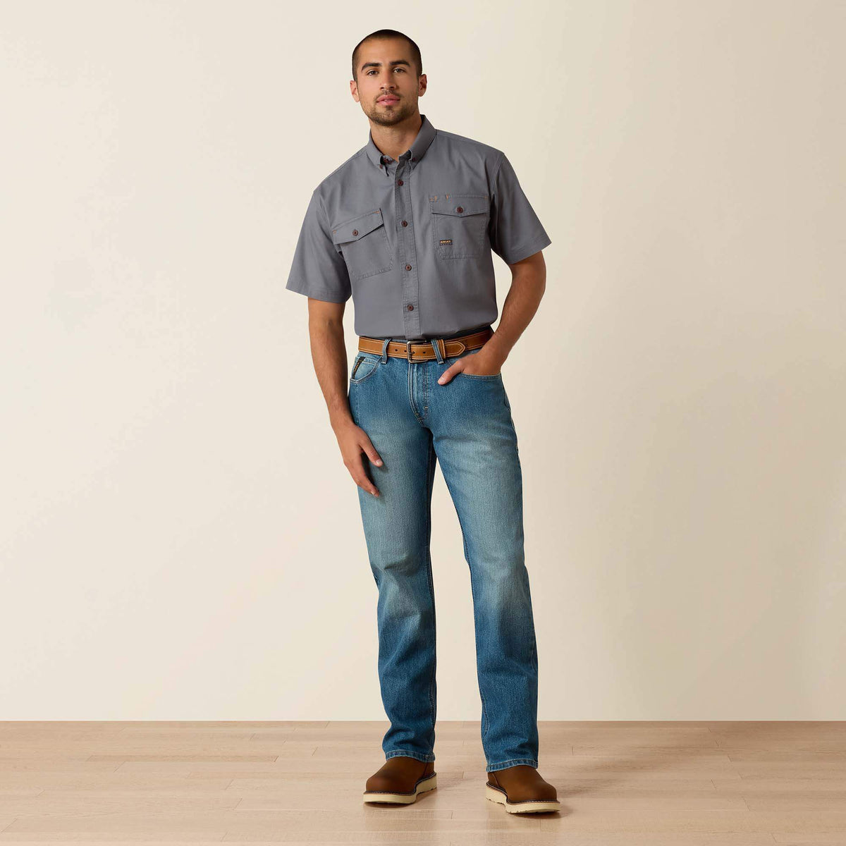 Rebar M5 DuraStretch Basic Stackable Straight Leg Jean - US 5510