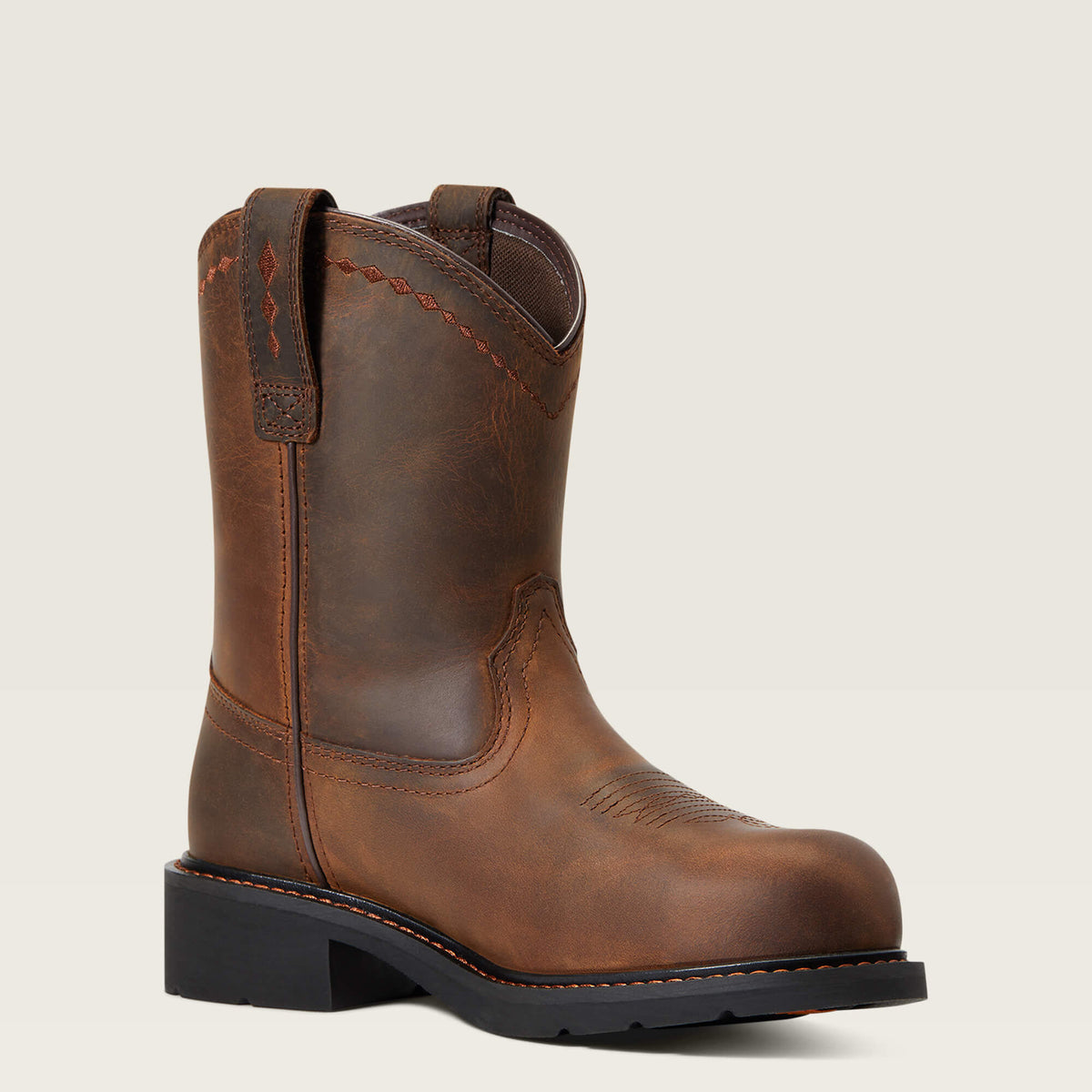Fatbaby Work Pull-On Steel Toe Work Boot - US 2158