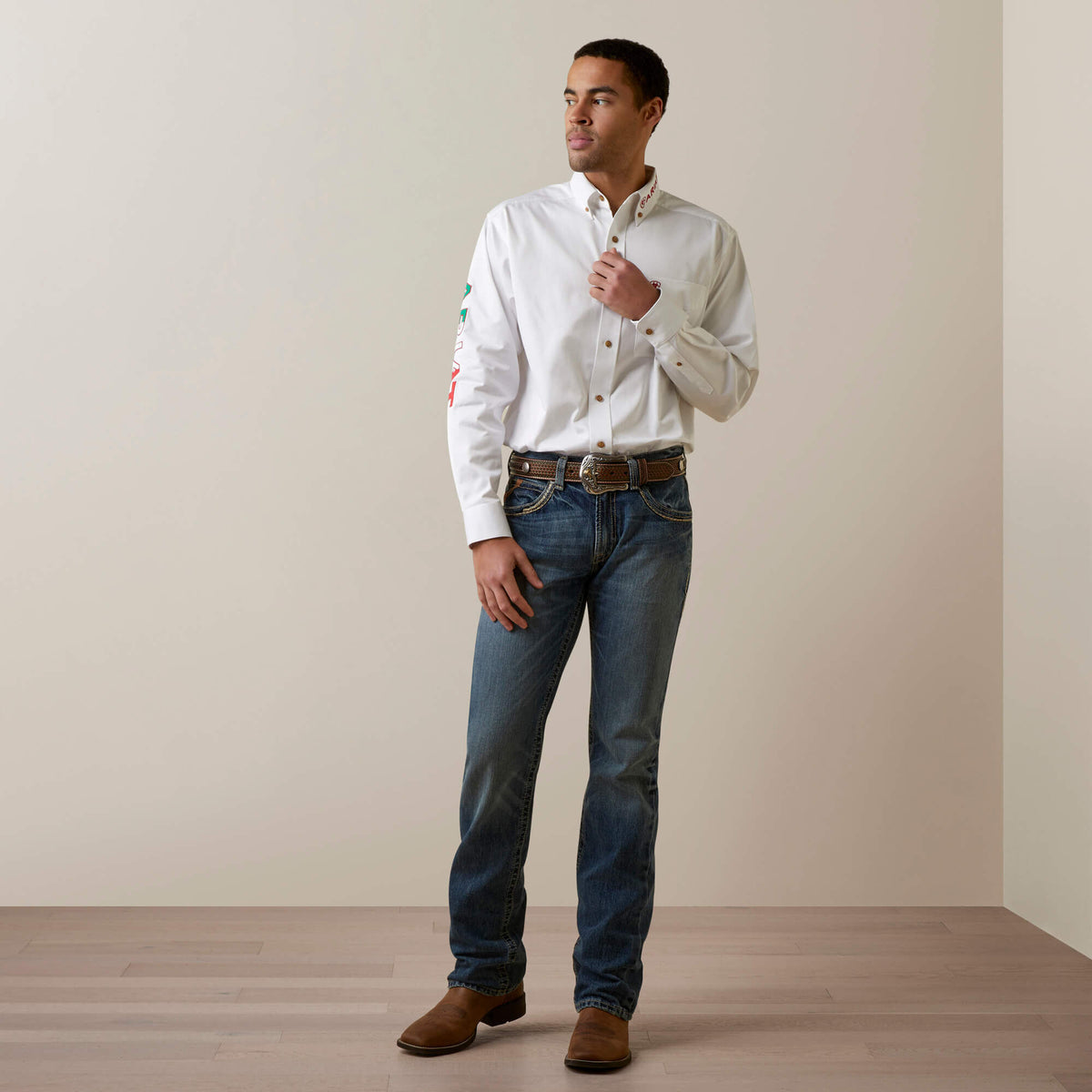 Team Logo Twill Classic Fit Shirt - US 0712