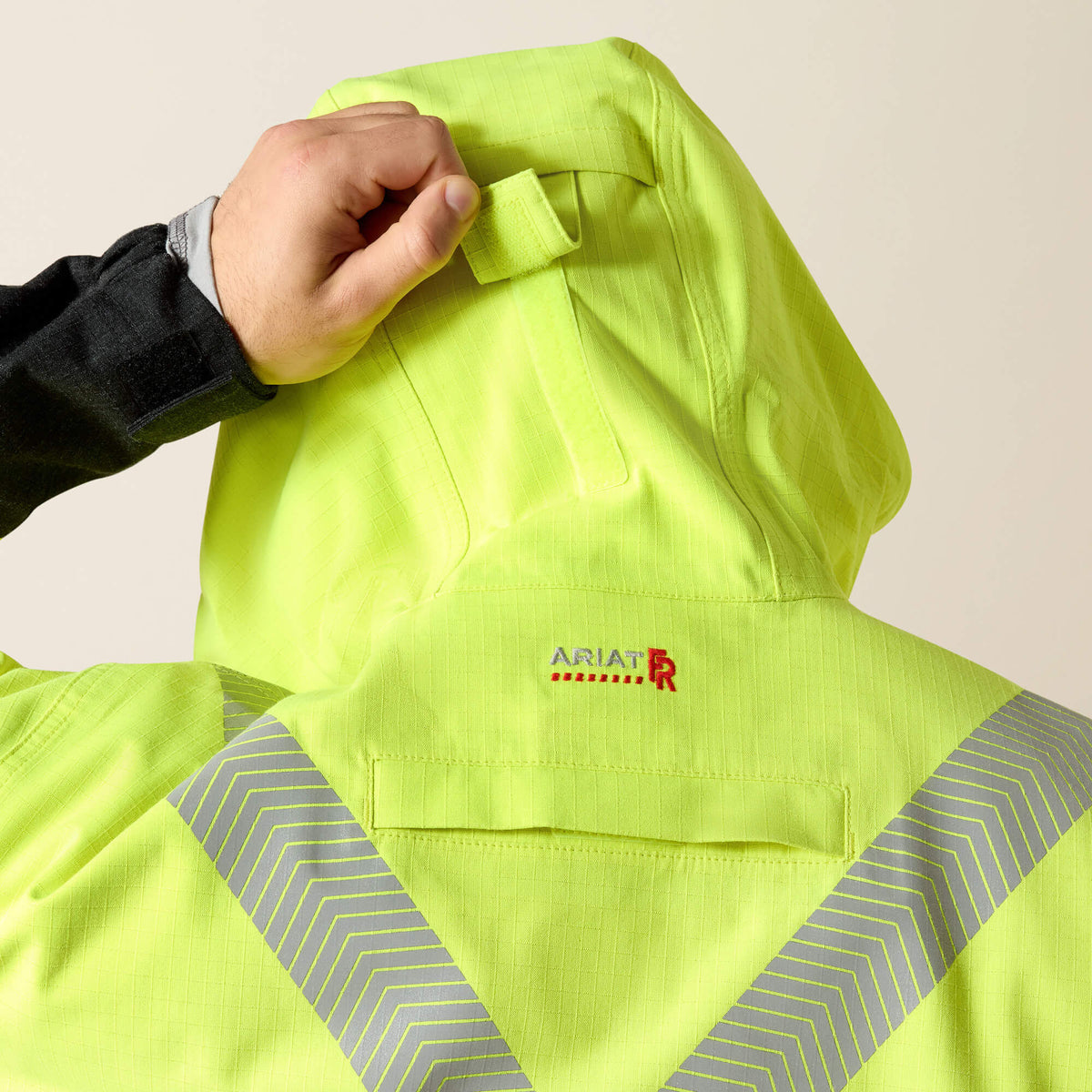 FR Hi-Vis Hooded Waterproof Jacket - US 1617