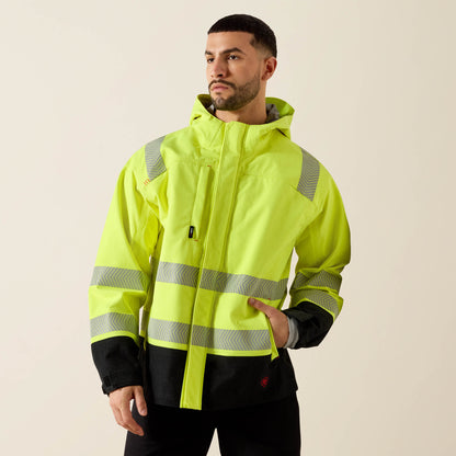 FR Hi-Vis Hooded Waterproof Jacket - US 1617