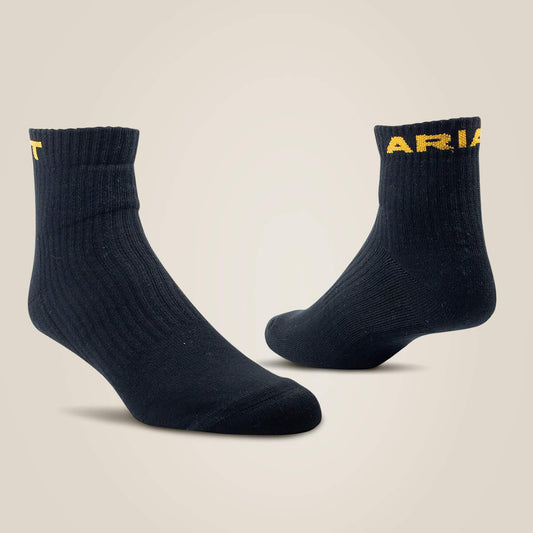 Premium Ringspun Cotton Quarter Crew Work Sock 3 P - US 1710