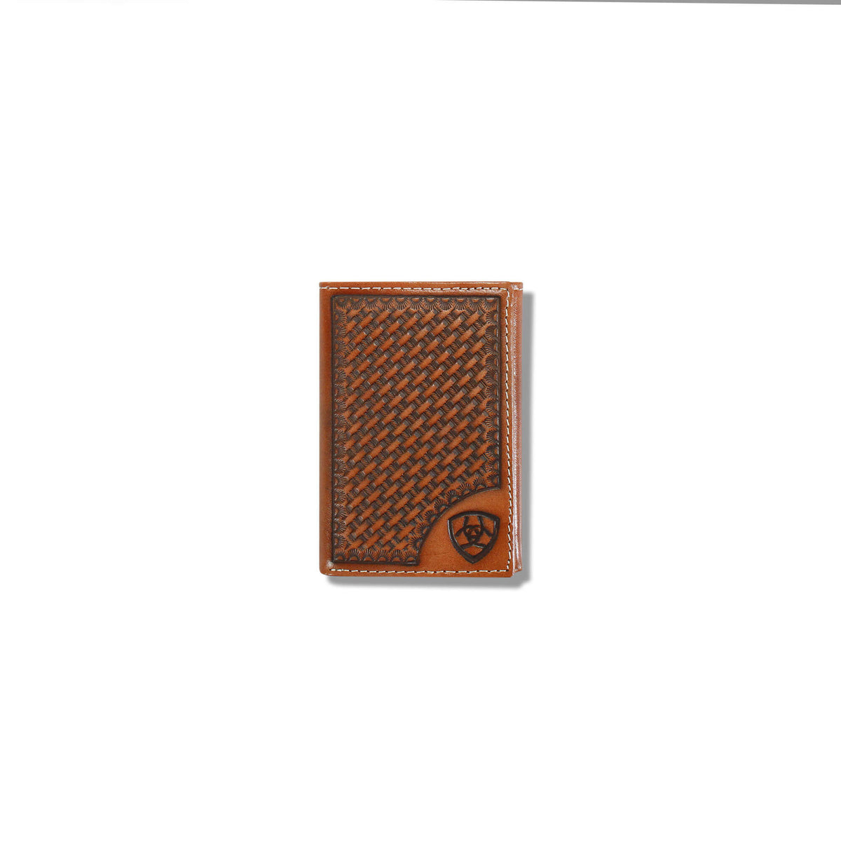 Lattice embossed trifold wallet - US 9929