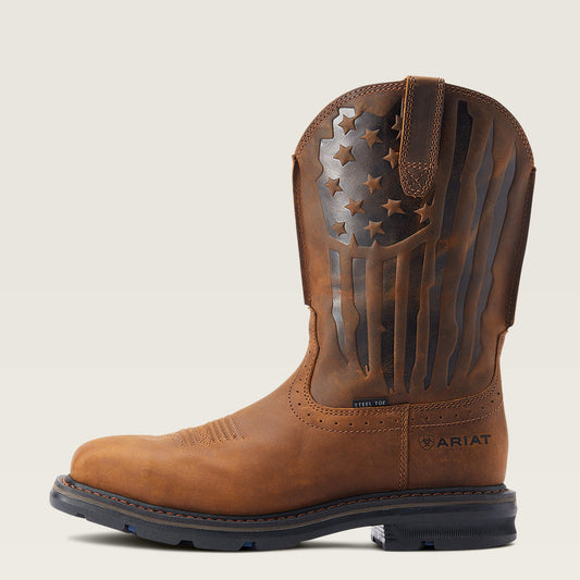 Sierra Shock Shield Patriot Steel Toe Work Boot - US 5789
