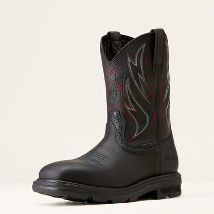 Sierra Shock Shield Wide Square Toe Steel Toe Work Boot - US 2556