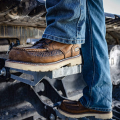 DISTRESSED BROWN|SHARKSKIN PRINT