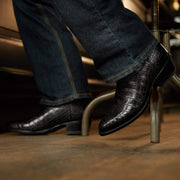 JET BLACK NILE CROC|MIDNIGHT BLACK