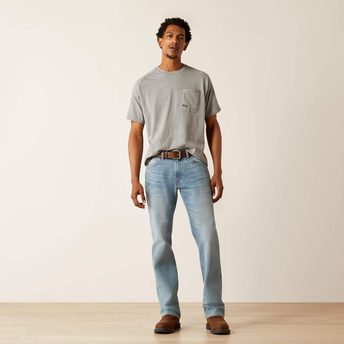 Rebar M4 Relaxed DuraStretch Basic Stackable Straight Leg Jean - US 2421