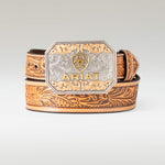 Floral Emboss Belt - US 0094