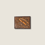 Tooled Feather Bifold Wallet - US 9270