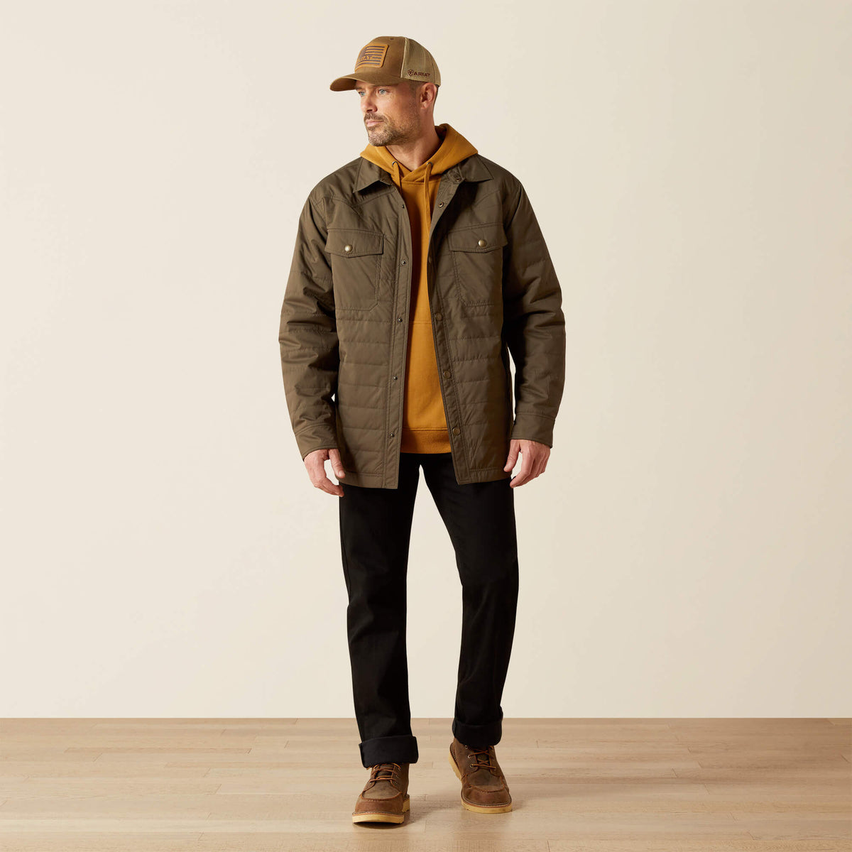 Quilted Shirt Jacket - US 4822