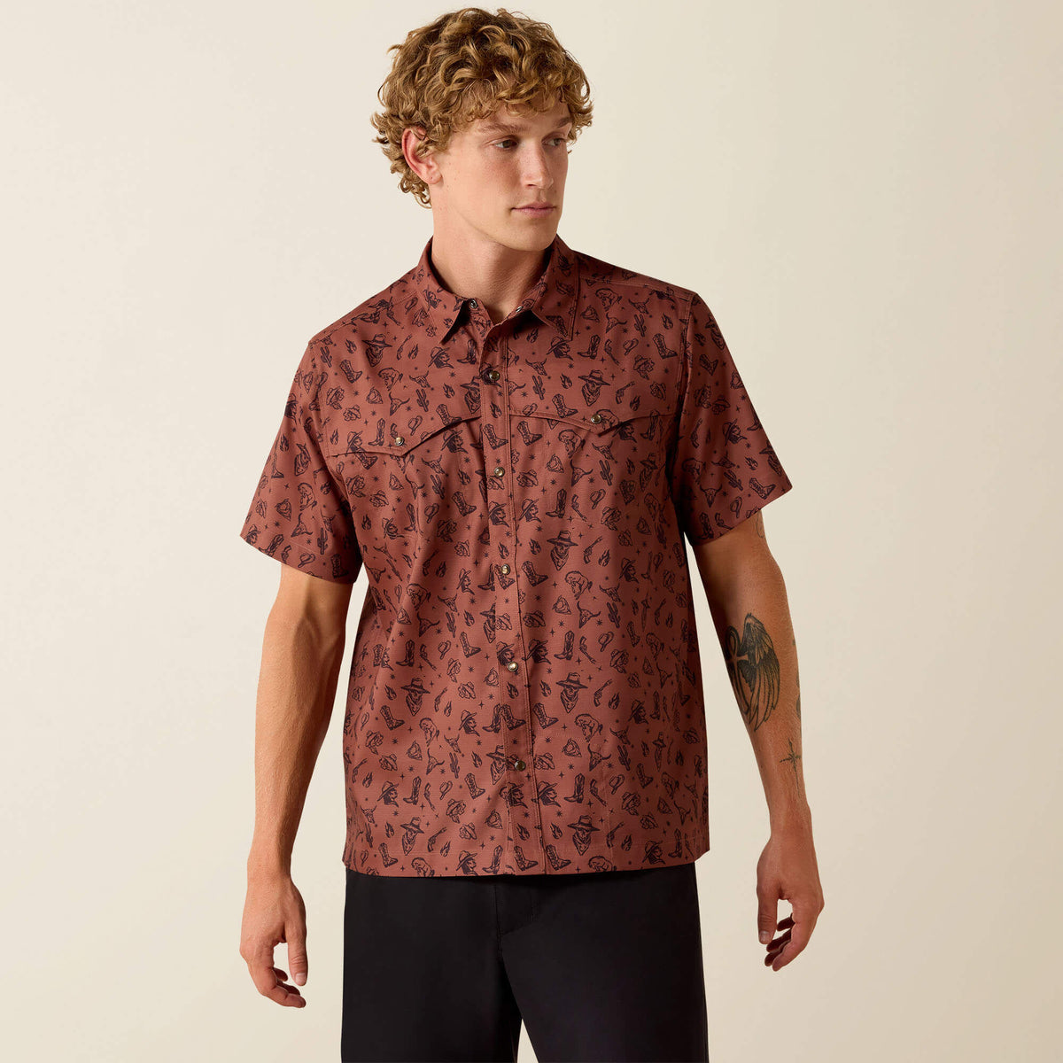 Printed VentTEK Western Yoke Classic Fit Snap Shirt - US 6676