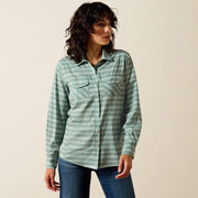 GREEN PAISLEY STRIPE