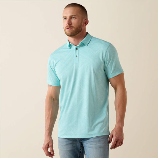Jacquard Printed Fitted Polo - US 2102