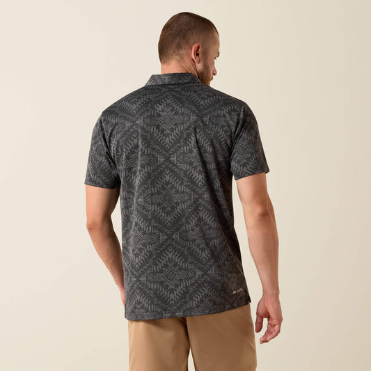 Jacquard Printed Fitted Polo - US 1871
