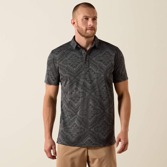 Jacquard Printed Fitted Polo - US 1871