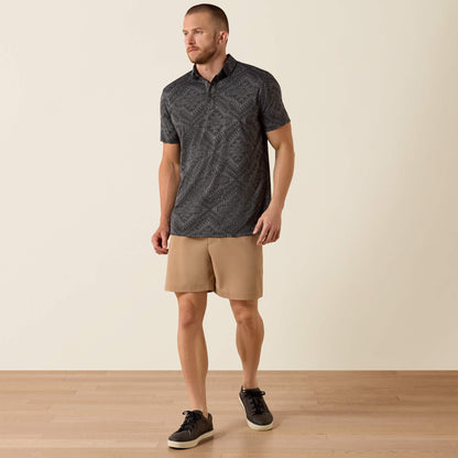 Jacquard Printed Fitted Polo - US 1871