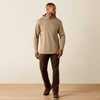 Rebar Sunblocker Outdoor Hooded Classic Fit Long Sleeve T-Shirt - US 5897