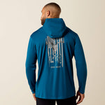 Rebar Sunblocker Outdoor Hooded Classic Fit Long Sleeve T-Shirt - US 6135