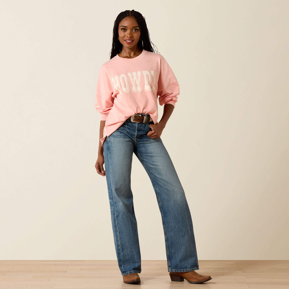 Canvas Oversized Long Sleeve T-Shirt - US 5557