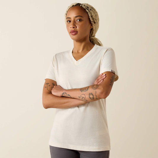Rebar Cotton Strong Standard V-Neck T-Shirt - US 9472