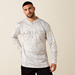 Rebar Sunblocker Printed Craft Hooded Long Sleeve T-Shirt - US 5385