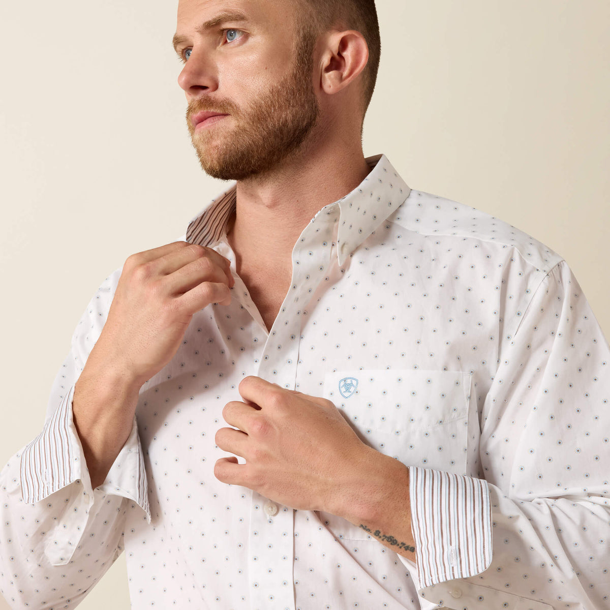 Wrinkle Free Cal Classic Fit Shirt - US 7065