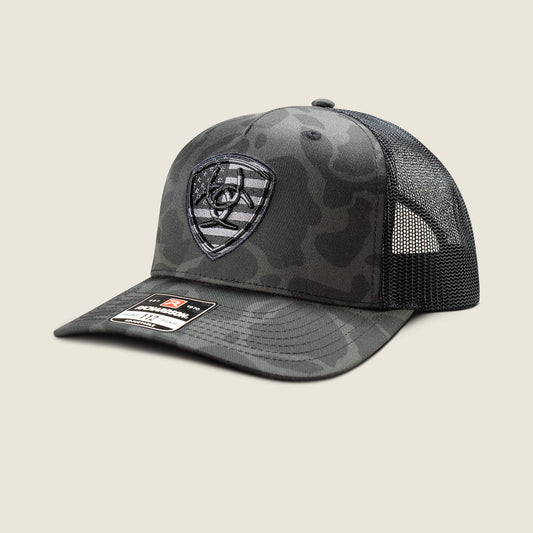 Camo Embroidery Shield Cap - US 6150