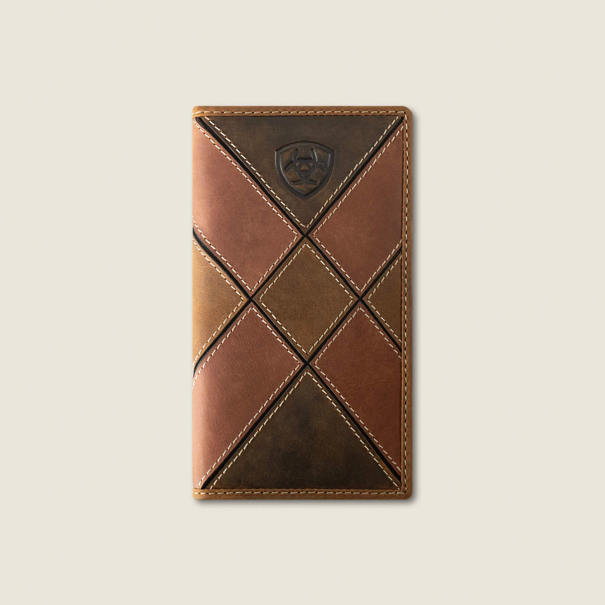Patchwork Embroidered Logo Rodeo Wallet - US 7598