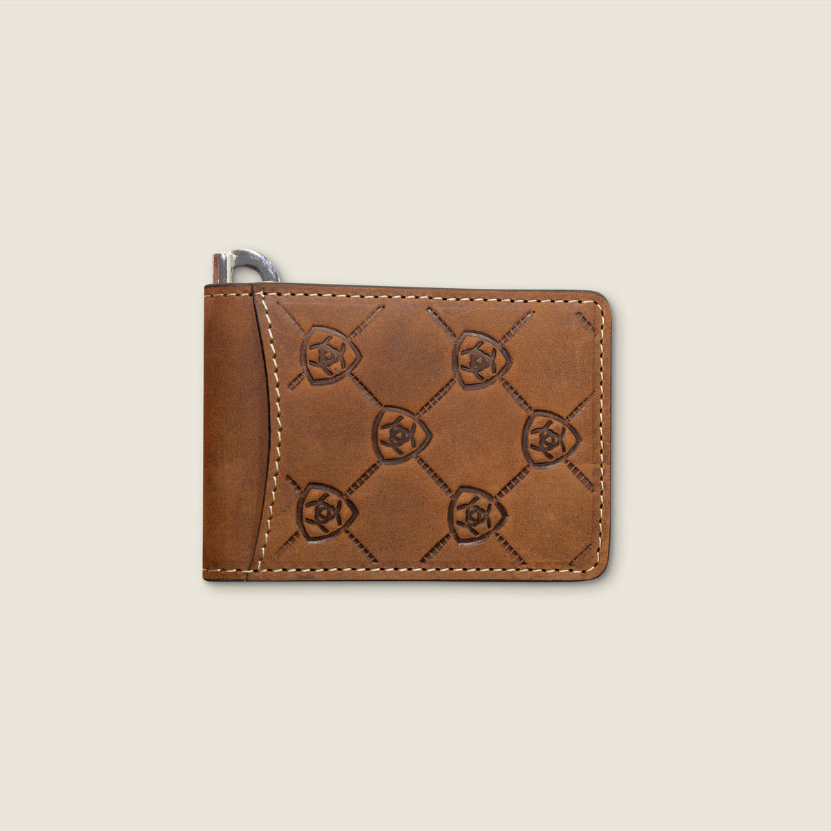 Ariat Logo Print Money Clip Wallet - US 6950