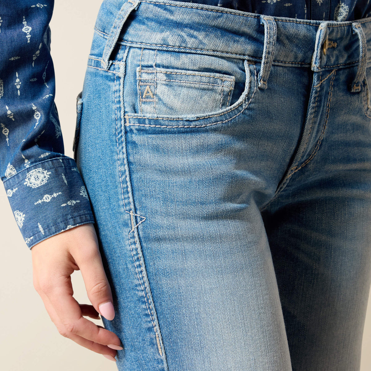 Mid Rise Clara Trouser Jeans - US 8154