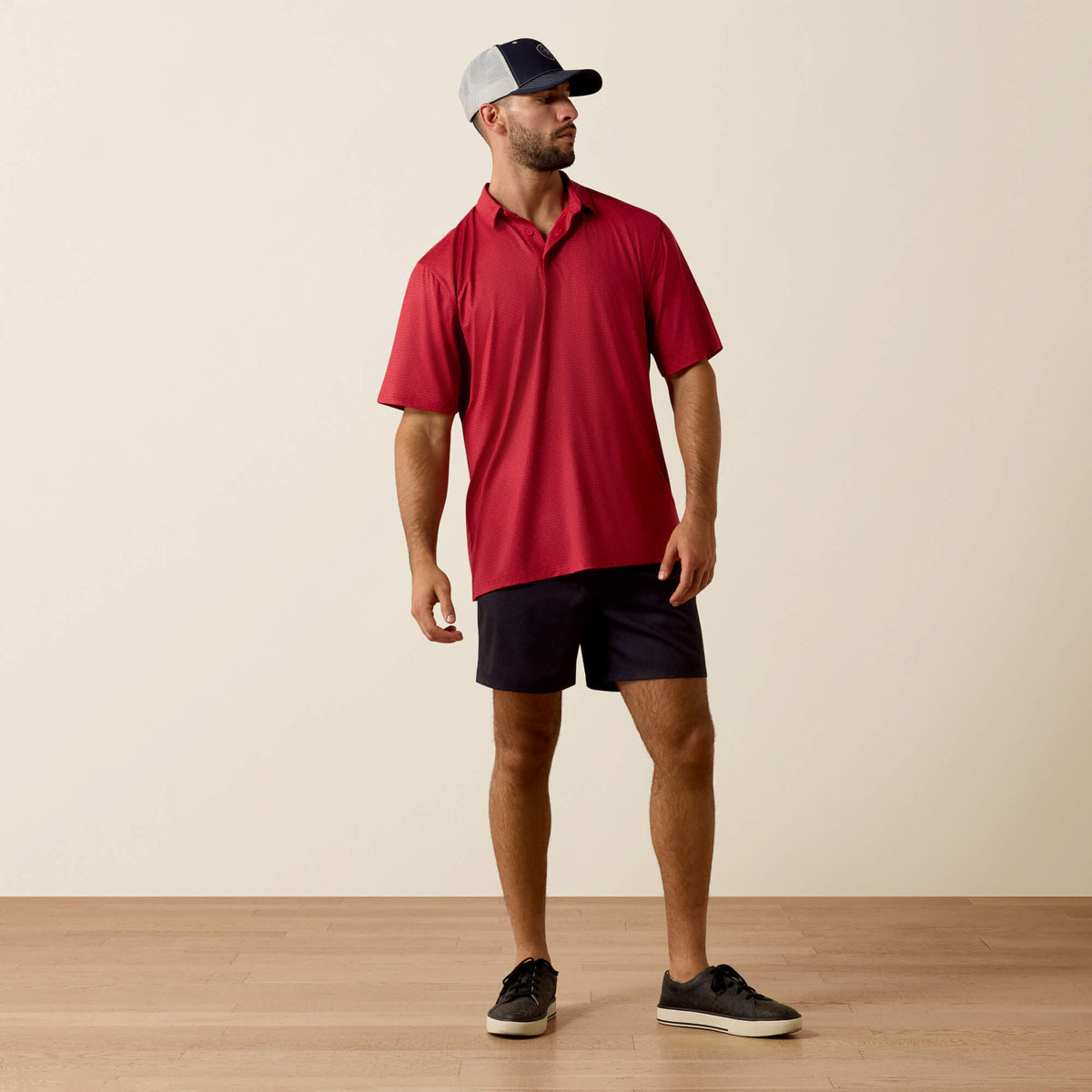 Printed 360 Airflow Classic Fit Polo - US 7394