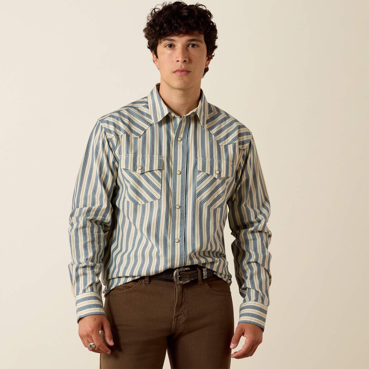 Retro Hart Fitted Snap Shirt - US 7734